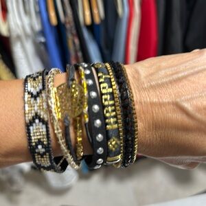 HYPANEMA BRACELET black and gold